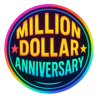 Million Dollar Anniversary logo